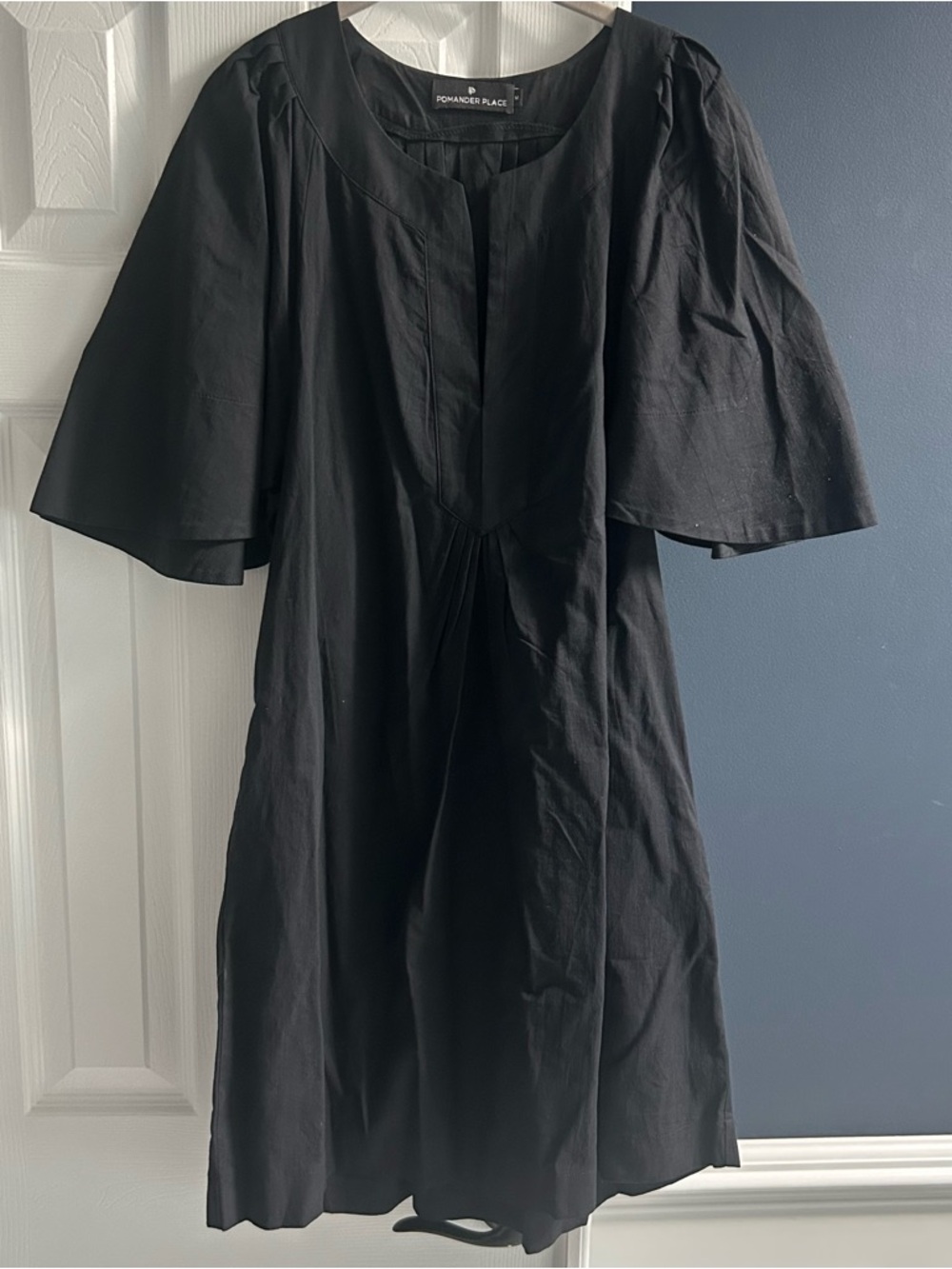 Pomander Place Black Finley Flutter Sleeve Dress